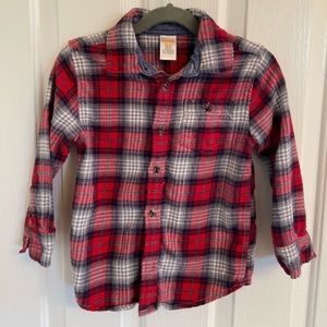 Gymboree plaid button up